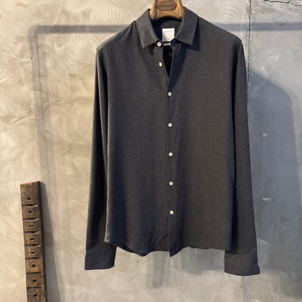 산드로 플란넬 셔츠 슬림100