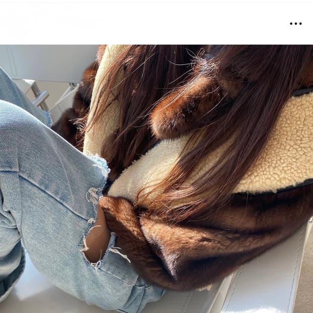 페퍼윤윤 투머치토커 양가죽100 리얼양털 베스트