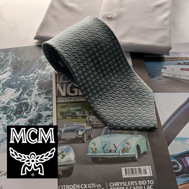MCM 실크 텍스처 패턴 넥타이 8.4cm A+등급 A18054
