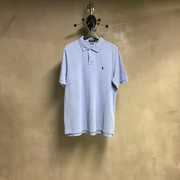 폴로 랄프로렌 QR PK 반팔 카라티 스카이블루 M