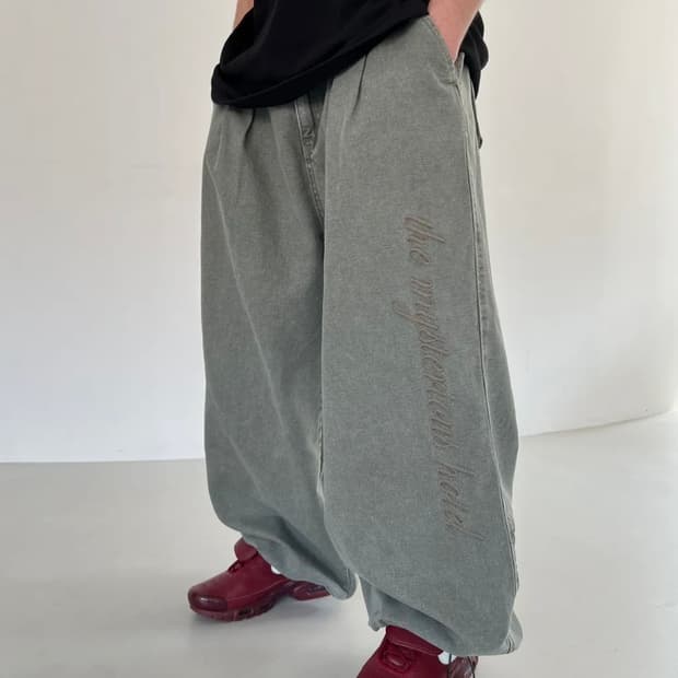미스테리어스 호텔 팬츠 OXFORD WASHED PANTS