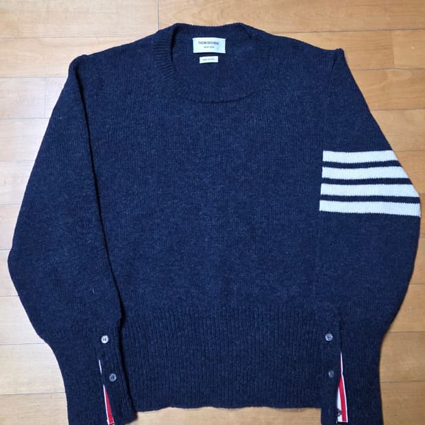 [새상품급,5]톰브라운 셰틀랜드 니트 네이비
