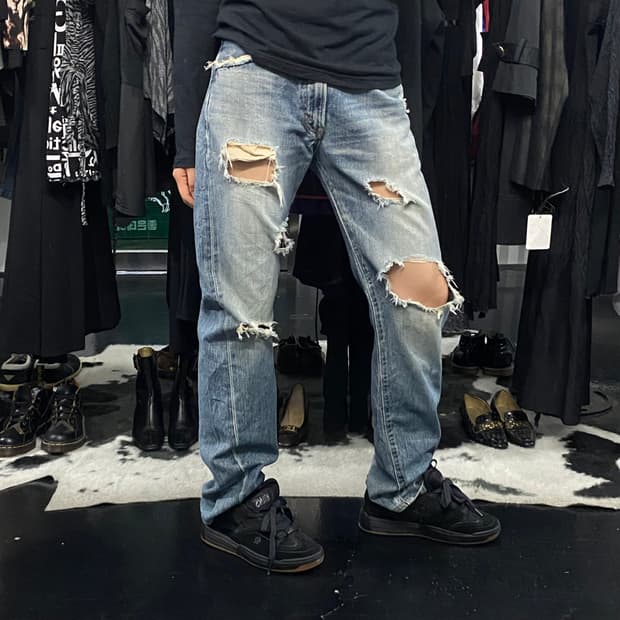 Edwin 드스트로이드 연청 데님