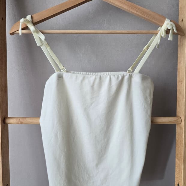 WILLSELECTION 벨벳 스트랩 탑 (M)