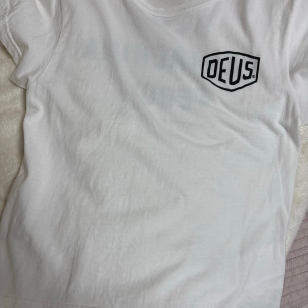 (키즈) 데우스 엑스 마키나 서울 컬리지 티셔츠 화이트