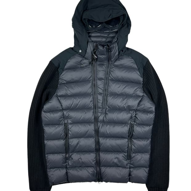 CP COMPANY 고글 다운 니트 패딩 자켓