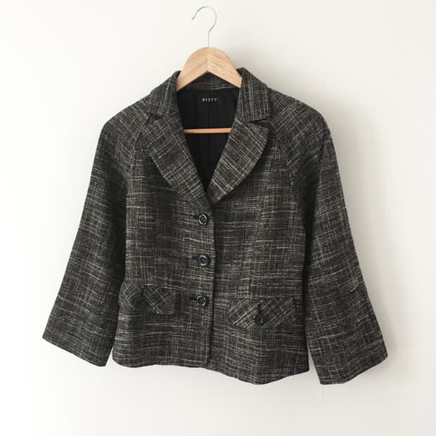 texture check jacket