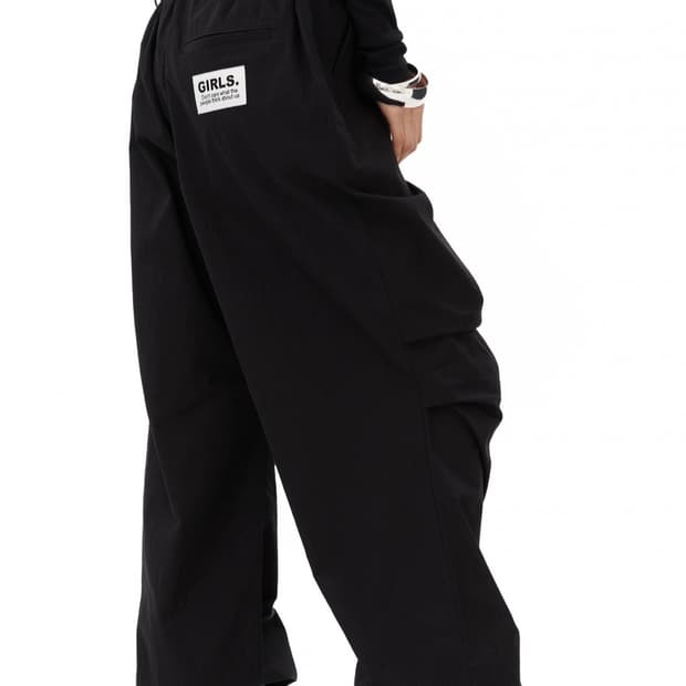 GIRLS WIDE PANTS - BLACK