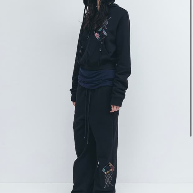 오픈와이와이 아가일패턴 팬츠