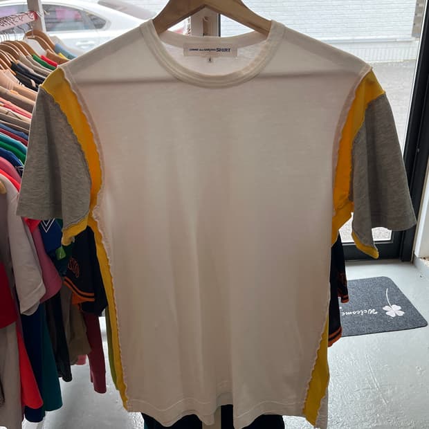 Comme des garçon patch work shirt