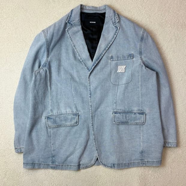웰던 WE11DONE 22ss 워시드데님 블레이저 PN6099   