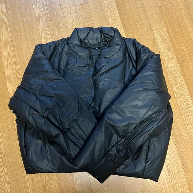 [L] 이지 갭 라운드 자켓 블랙