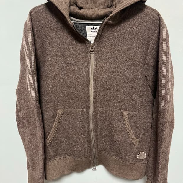 아디다스  wings + horns 콜라보 브라운 후드 집업