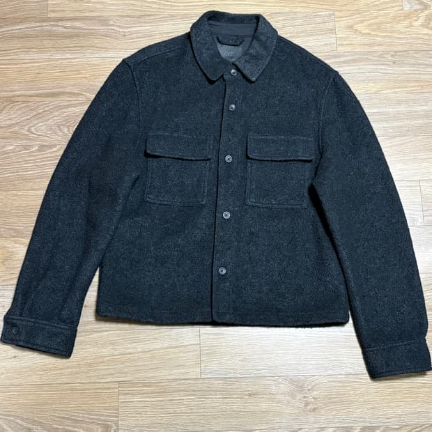 자라 블랙 울 셔츠