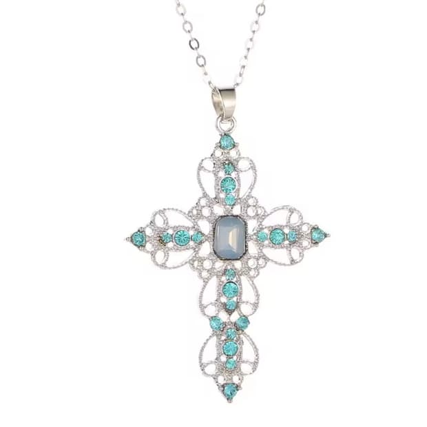 Y2k Cross pendant Vintage necklace