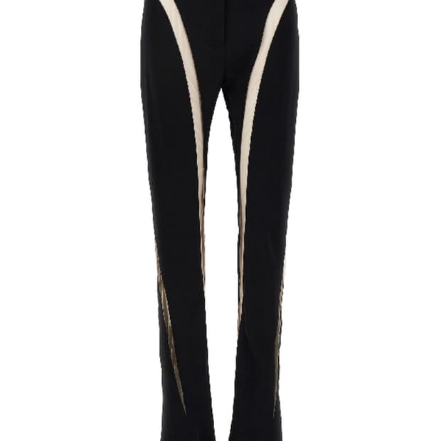 Mugler 뮈글러 메쉬 플레어 레깅스
