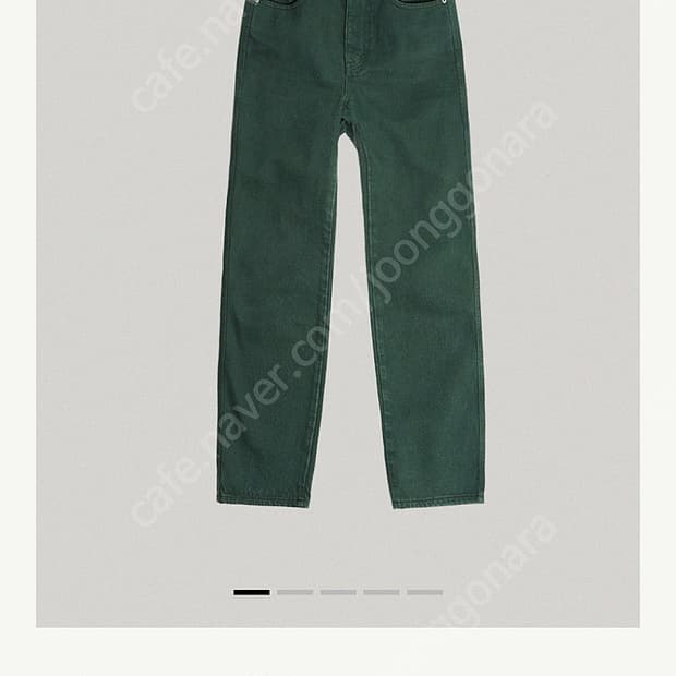 더 바넷 그린 볼리드 데님 팬츠 s
