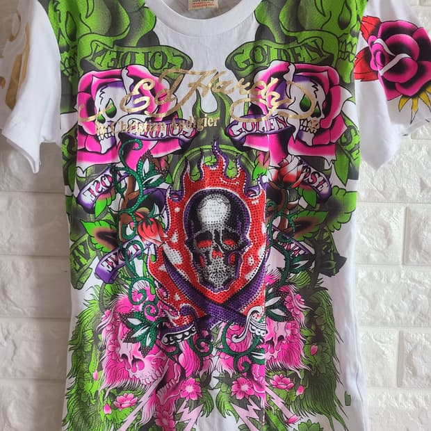 에디하디 스컬 반팔 티셔츠