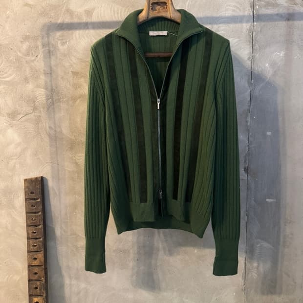 에르메네질도 제냐 짚업 니트 100