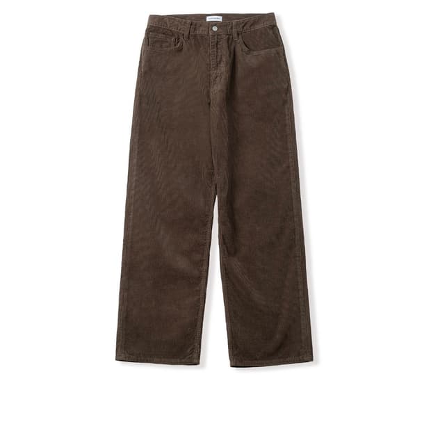 스테디에브리웨어 세미와이드 코듀로이 팬츠 브라운 3