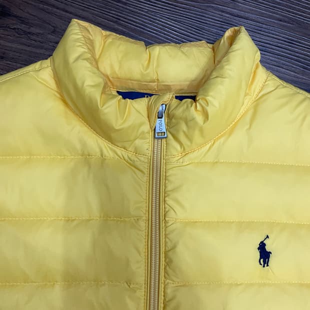 폴로 랄프로렌 다운 푸퍼 베스트 패딩조끼 옐로우