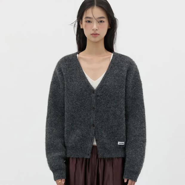 미치코런던 코시노 Heavy wool knit cardigan