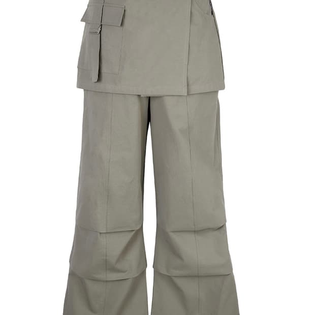 CERRIC 2WAY SKIRT PANTS /KAHKI