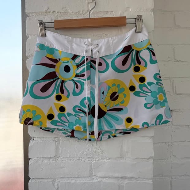#2 Abstract Print Mini Skirt