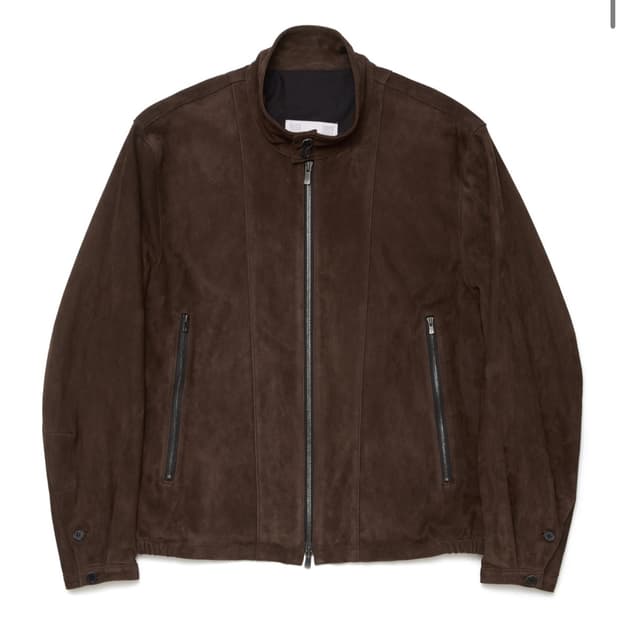 해칭룸 해링턴 스웨이드 레더 자켓 다크 브라운 3사이즈