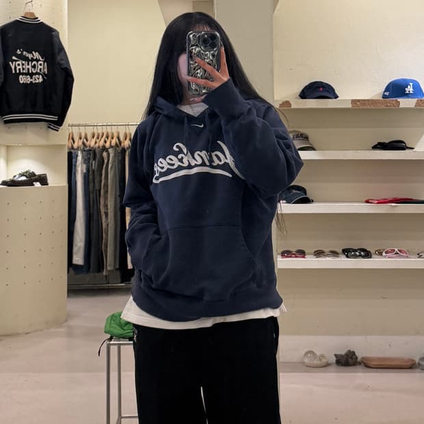 나이키 뉴욕 양키스 로고 후드티 U1076