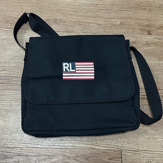 폴로랄프로렌 진스 성조기 블랙 크로스 백