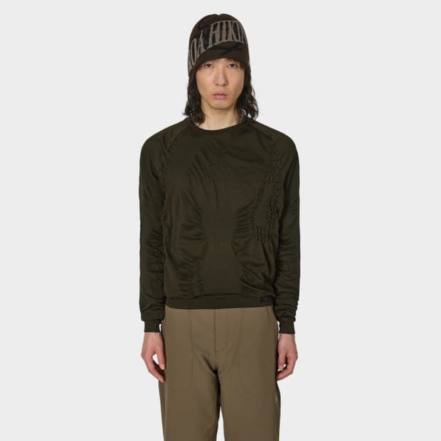 ROA 로아 3D 긴팔 니트 다크 브라운 블랙 XL