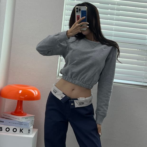 (WOMEN)나이키 크롭 맨투맨-M1446