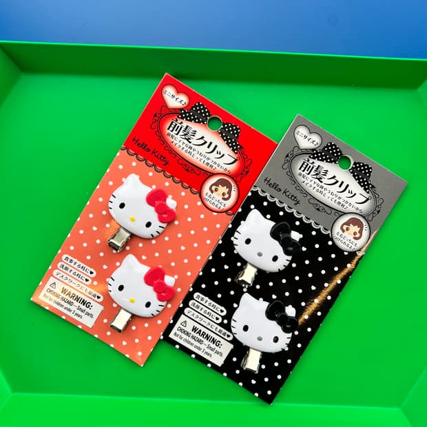 헬로키티 앞머리 핀 브로치 지디 키티