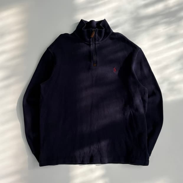 [M]폴로 랄프로렌 네이비 하프집업 니트