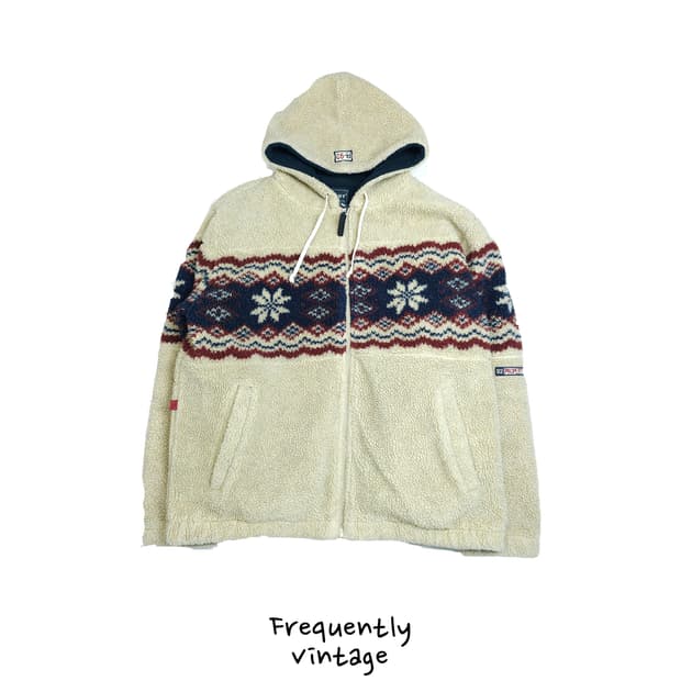 [택포]플리스 후드 집업 L