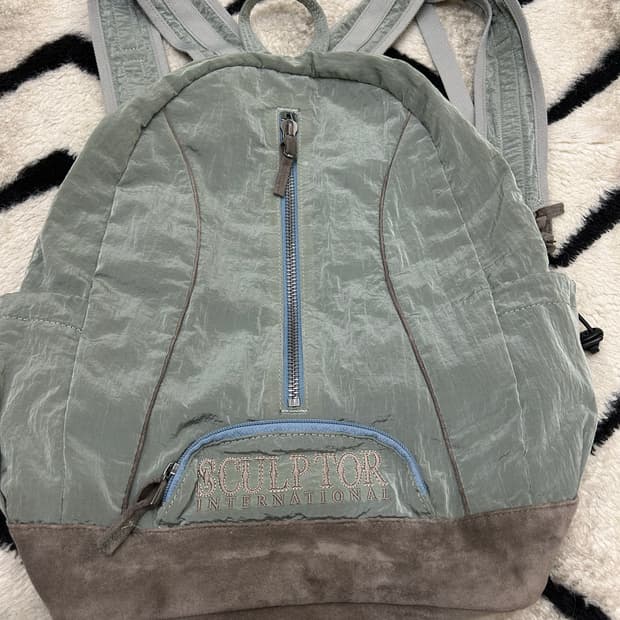 스컬프터 올드스쿨 나일론 백팩/세이지그린