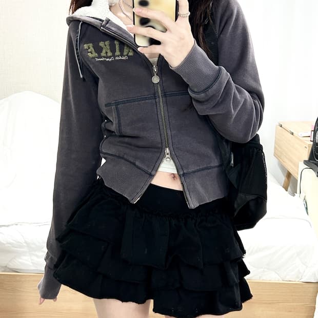 나이키 부클로고 투웨이 양털 후드집업