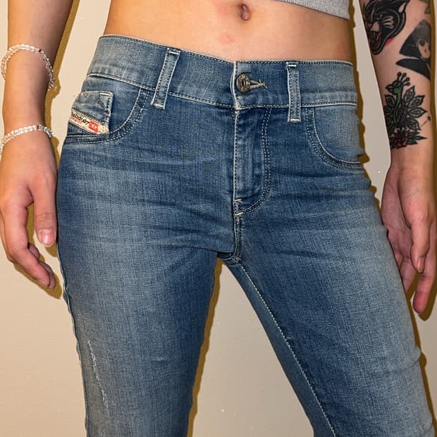 Diesel Low-Rise Denim Jeans