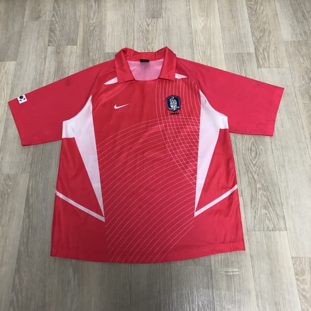 (L) 나이키 NIKE 2002년 한일 월드컵 축구 국대 유니폼 져지