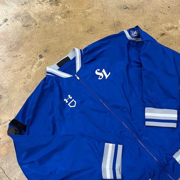 [2XL] 언더아머 삼성라이온즈 블루 야구 점퍼 c1