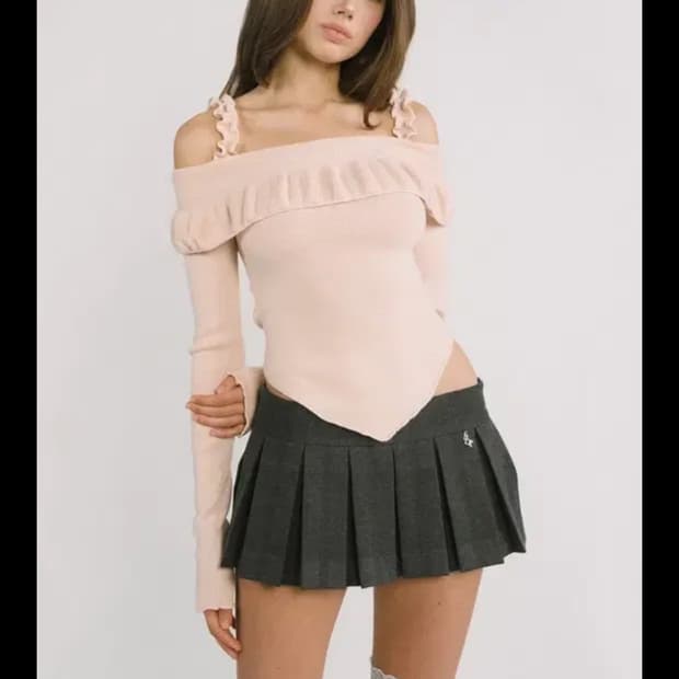 새상품) 쓰리타임즈 켈리 탑 kelly top 핑크 S