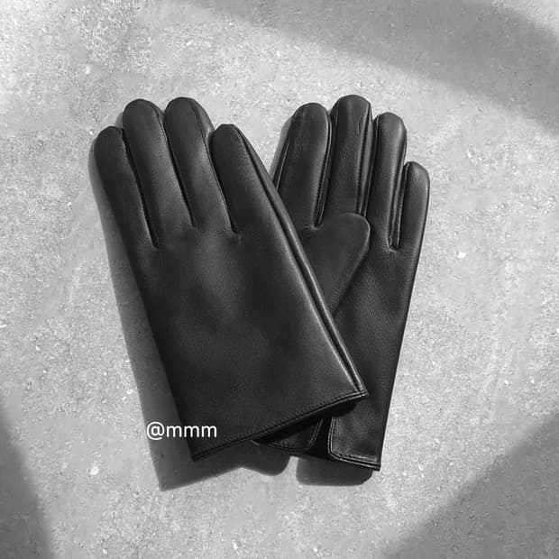 [Unisex] 램스킨 가죽 장갑 블랙