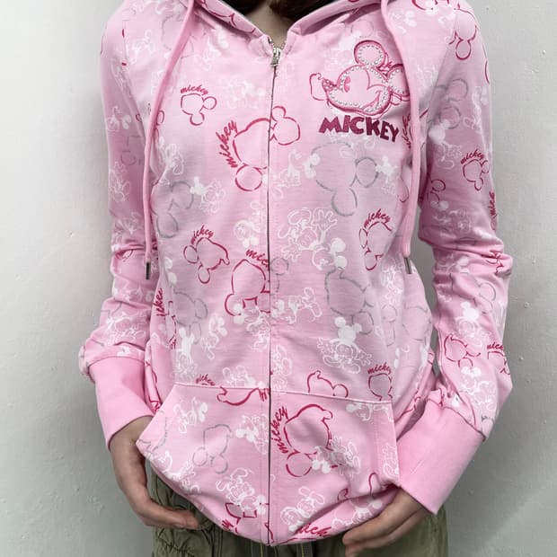 핑크 미키 핫픽스 후드집업🎀