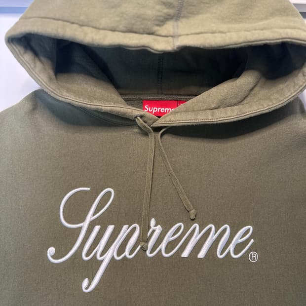 23 슈프림 후드 올리브 M
