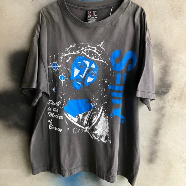 세인트미카엘 DEATH IS MTHR 티셔츠 블랙 XL