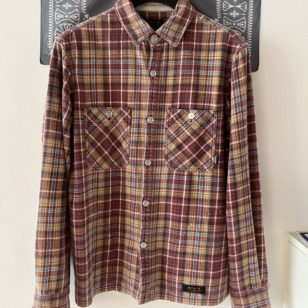 네이버후드 12fw 럼버 셔츠