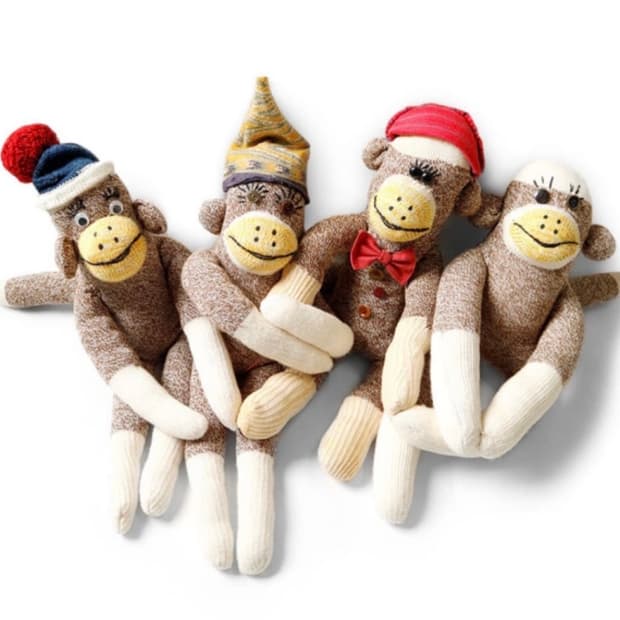 캐피탈96 몽키 DIY 양말 브라운 