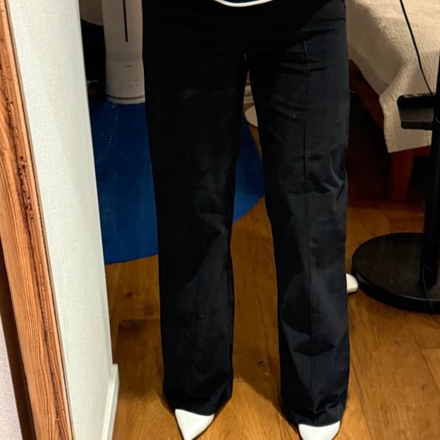 새상품)베네통 블랙 면바지 42