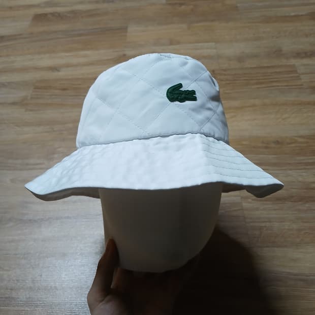 lacoste 라코스테 퀄티드 벙거지 버킷햇 모자
